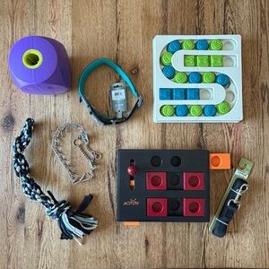 Interactive Puzzles & Treat Toys; for Dogs (bundle for a great price!)